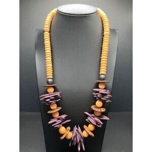 Vintages 70’s Stacked Geometric Beaded Necklace